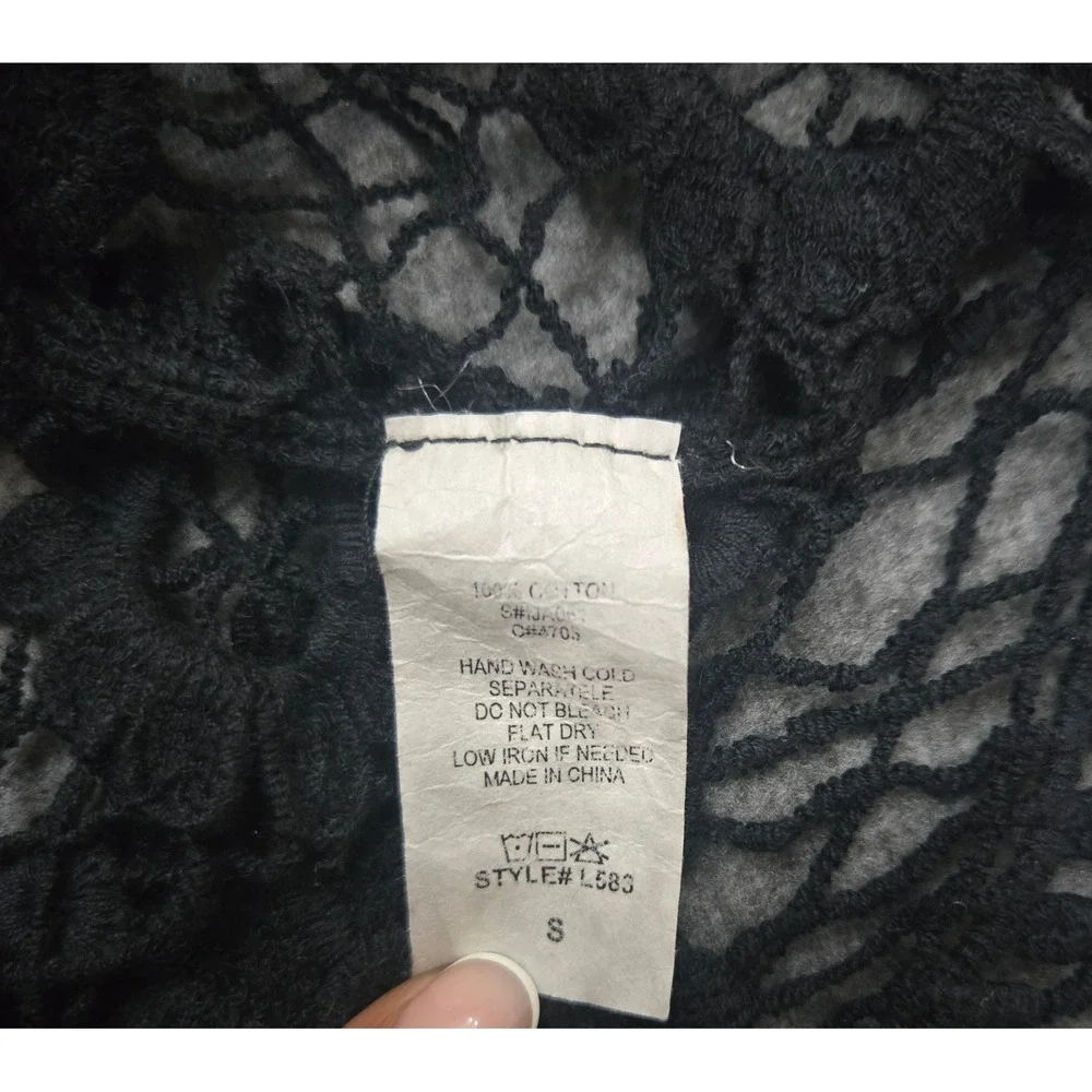 Rachel & Skye Crochet Duster Small Layering Boho Festival Hippie Fairy Grunge - Picture 4 of 7